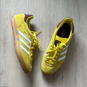 Adidas Yellow and White Sneakers Vibrant Design